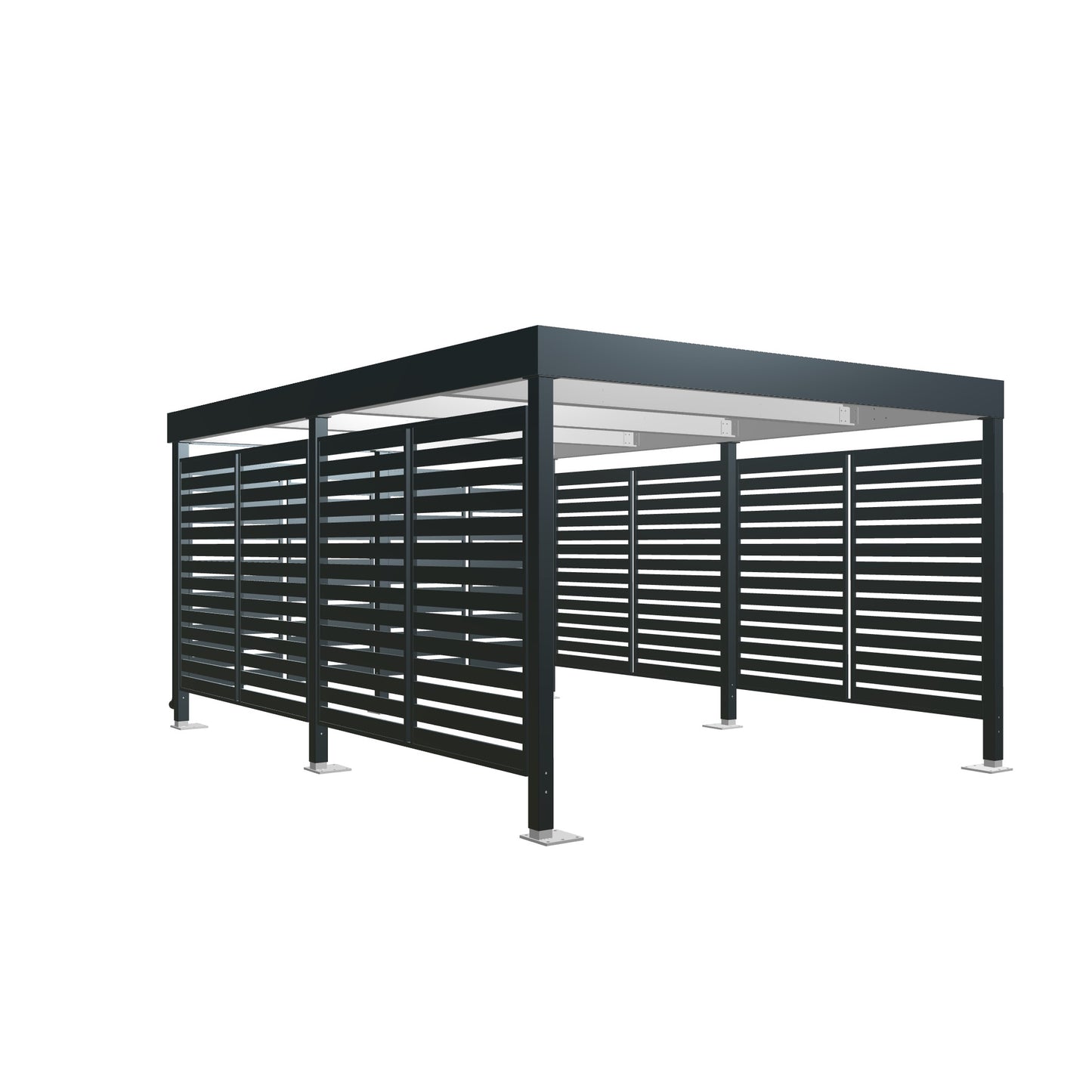 Prístrešok pre 1 auto - 3,8 x 5,6m