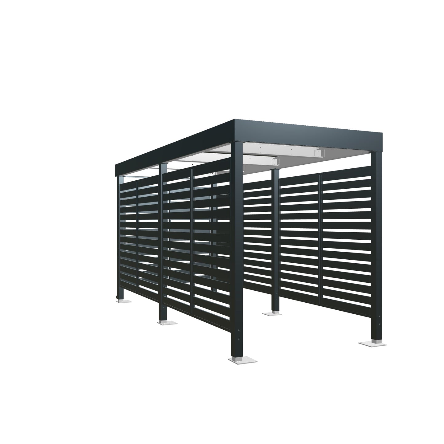 Prístrešok pre 1 auto - 2,5 x 5,2m